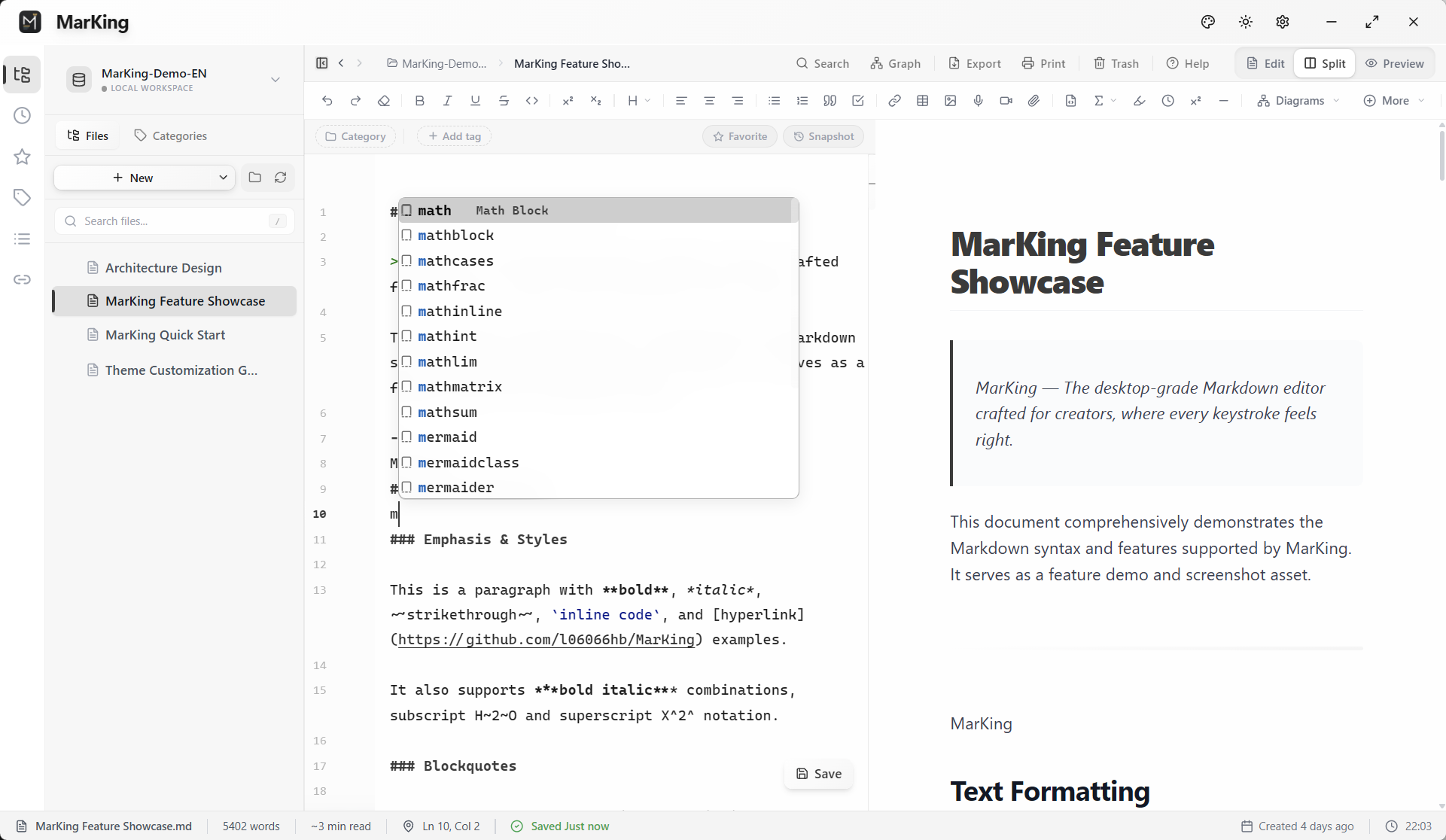 MarKing - Professional Markdown Editor | Be the King of Markdown